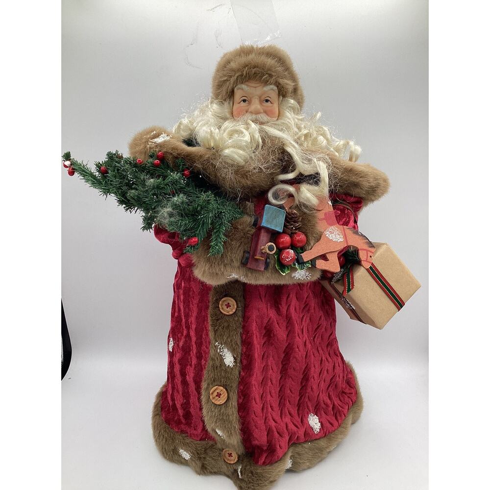 Old World Santa Claus Tree Topper 18.5”